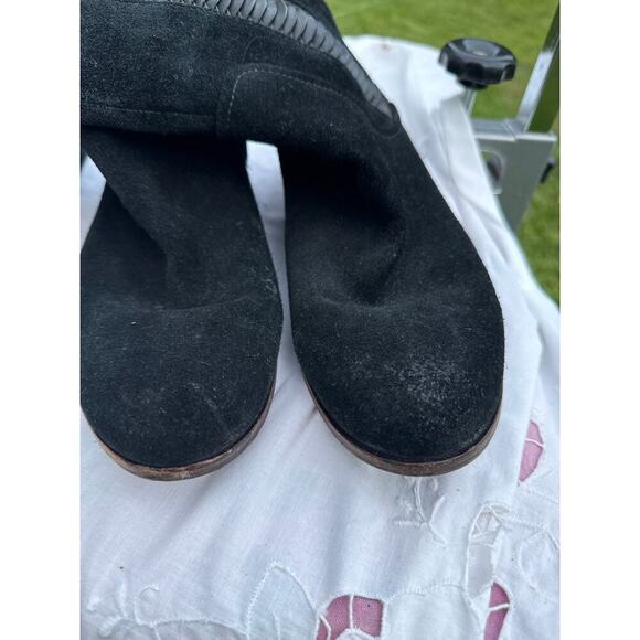 Ugg Black leather boots - Picture 8 of 9